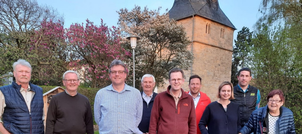Geehrte und Gewhlte bei der CDU Schwicheldt: Hans-Werner Behrens, Gerhard Brendecke, Carsten Reese, Wolfgang Stock, Christian Bartscht, Jasper Betz, Sonja Tidow, Patrick Preuker und Ursula Rsemann.