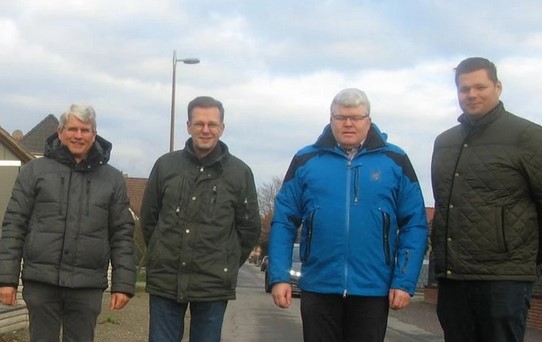 Die der CDU angehrenden Ortsbrgermeister in der Stadt Peine (v.l.:): Gnter Schmidt (Essinghausen/Duttenstedt), Christian Bartscht (Schwicheldt) , Dr. Ingo Reinhardt (Vhrum/Eixe/alndwehr), Hagen Heuer (Schmedenstedt).